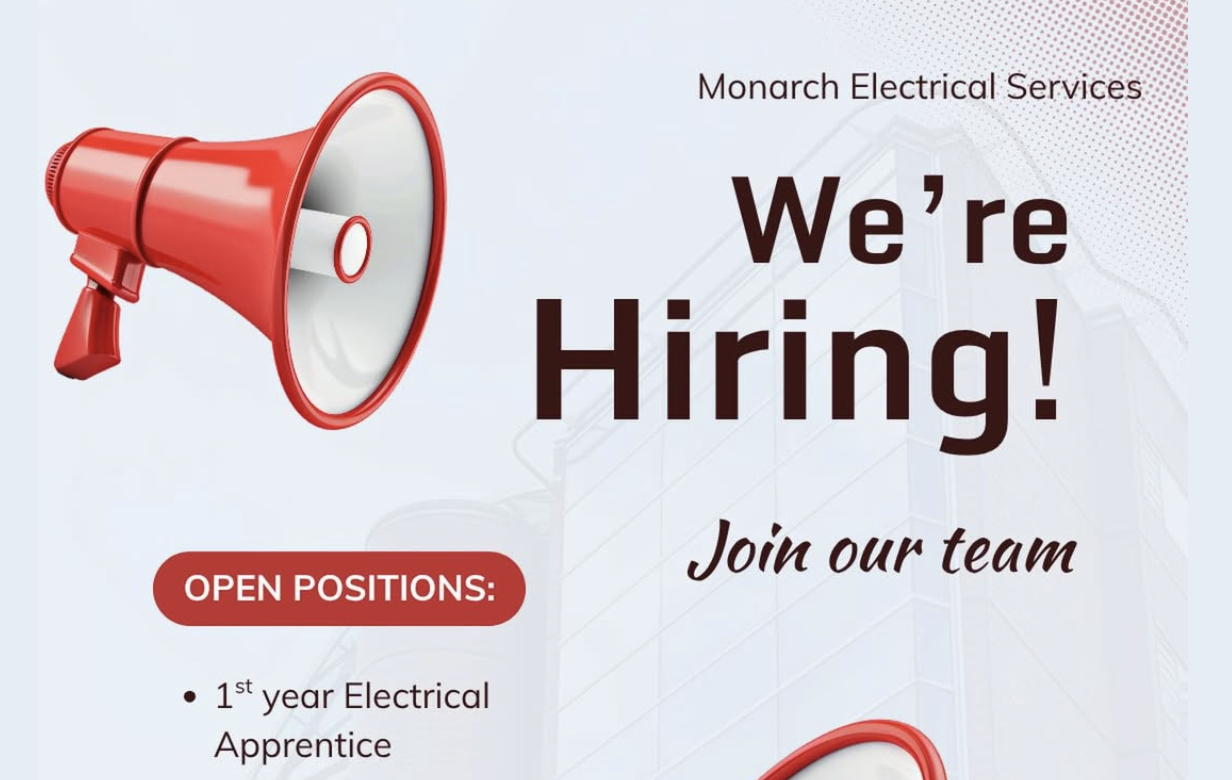 Looking for first year Electrical Apprentice!