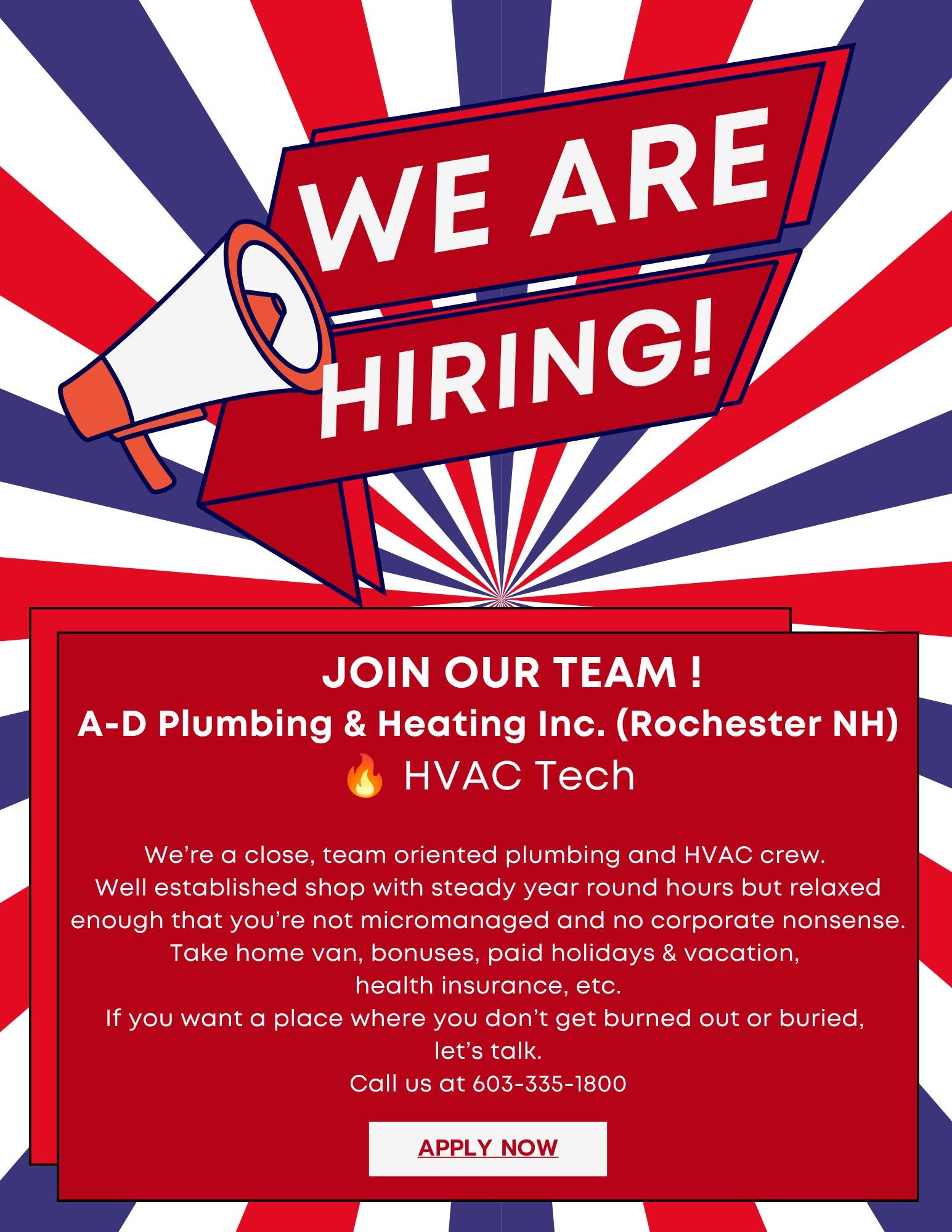 HVAC Tech needed!